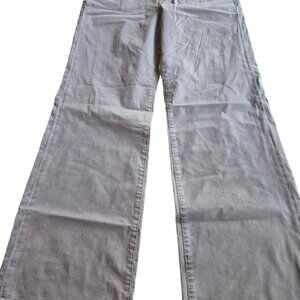 Wide Leg Cotton Blend Brown Pants Size 10 By Worn